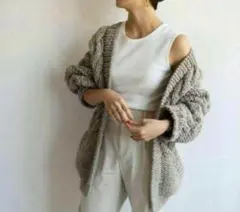 todayful ケーブルハンドニットカーディガン