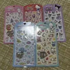 tok!tok!シール 立体 シール キティ マイメロ クロミ シナモロール