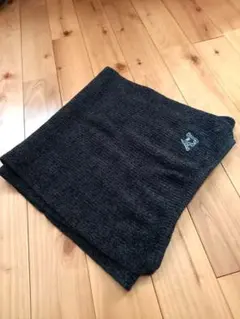 ARMANI JEANS　マフラー　ストール 　グレー　チャコールグレー