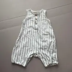 UNIQLO ベビー ストライプロンパース 70