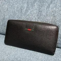 GUCCI グッチ ラウンドファスナー 長財布 シェリーライン レザーのサムネイル