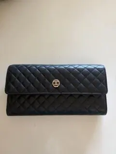 CHANEL長財布マイクロマトラッセ　ラムスキン