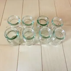 【美品】ガラス瓶 8個セット プリン・ゼリー作り