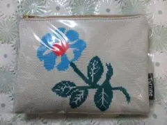 Tartine タルティン タルティンニットポーチ ブルー