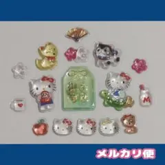 ②【正規品】ボンボンドロップシール おすそ分け サンリオ 和柄 キティ お守り
