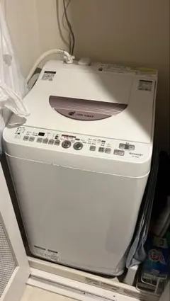 [値下げ]SHARP 縦型洗濯機 ・洗濯も乾燥機もES-TG60L-P