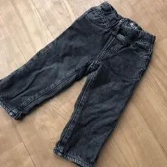 GAP ブラックジーンズ　パンツ　裏フリース
