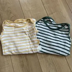 ユニクロ長袖ロンパース80cm2枚セット