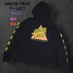 SANTA CRUZ パーカー アームロゴ ブラック L