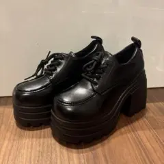 厚底ブーツ ブラックのサムネイル