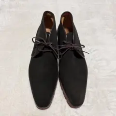 新品 Santoni 17347 高級レザー チャッカブーツ イタリア製 ドレス