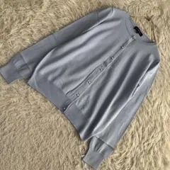 《良品》GREEN LABEL RELAXING カーディガン アイスブルーのサムネイル