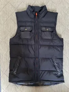 GAP ギャップ　ネイビー　160 リバーシブル ダウンベスト　迷彩　カモフラ