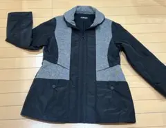 St.VERMEER(サン・フェルメール) レディースコート　ブラックxグレー