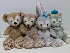 ダッフィーフレンズ　ぬいぐるみ 4体セット