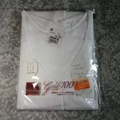 八分袖女性着　ANGLE　gold100　レディース　肌着　Lサイズ