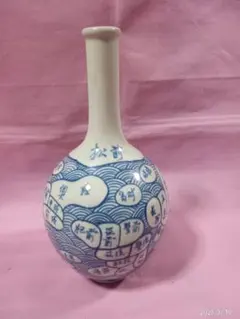 花瓶 古伊万里 染付 陶器 日本地図 壺 - メルカリ