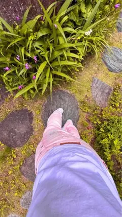 SOSdenim リメイクデニムパンツデストロイ　ピンク　mnml AMIRI