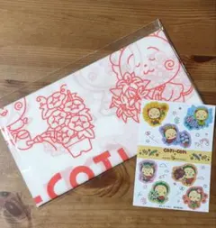 コジコジ×HANA・BIYORIコラボ　手ぬぐい　ブロマイド