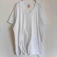 ブルックスブラザーズ Ｖネック 半袖Ｔシャツ Ｍ 白 綿 カジュアル デート 夏のサムネイル