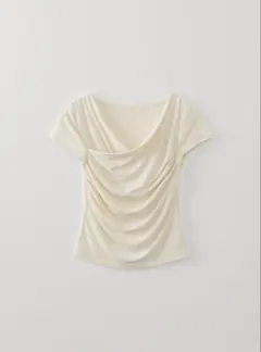 OHOTORO ohotoro 2way Shirring Half Top