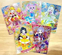 【未使用】ひみつのアイプリ　つむぎ　チィ　じゅりあ　ひまり　5枚set