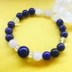 天然石＊幸せな恋を運ぶ＊ラピスラズリとローズクオーツのブレスレット