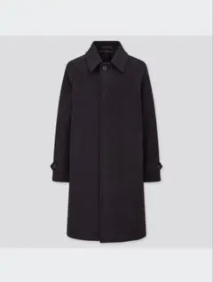 【美品】UNIQLO ユニクロ　シングルブレストコート　NAVY