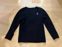 lucien pellat-finet カシミヤ　黒 Vネック セーター S