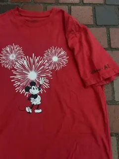 USA古着 ディズニー tシャツ Mサイズ レッド アメリカンイーグルのサムネイル