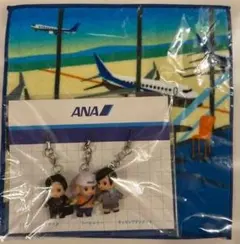 【新品未使用】コスチュームキューピー　ハンドタオルセット　ANA キーホルダー