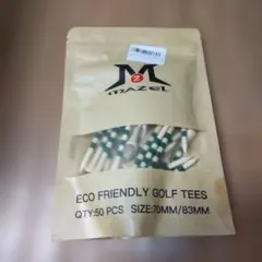 MAZEL マゼル 木製ゴルフティー 70/83mm 50本入 グリーン エコ