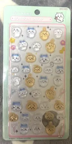 ぼんぼんドロップシール　ちいかわ　ハチワレ　うさぎ