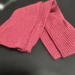アームカバー　ピンク　ニット　指穴付き　レディース　おしゃれ
