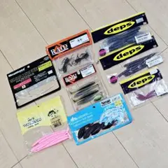 バスワーム８袋セット売り/RAIDJAPAN/DEPS/MEGABASSのサムネイル