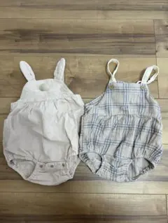 【美品】80cm サロペット 2点セット