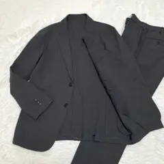 未使用級 ユニクロ セットアップ M 感動ジャケット 感動パンツ ダークグレー