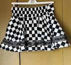ANAP KIDSアナップキッズ　チェッカーパターンフレアスカート