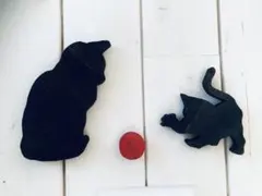 親子セット　キャット　シルエット　壁飾り　壁掛け　モビール　雑貨　北欧　猫