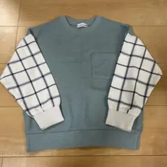 ブランシェス　袖切り替えニットプルオーバー　120㎝