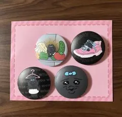 おぱんちゅうさぎ zozotown コラボ ぷに缶バッジセット