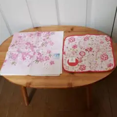 大判ハンカチ　ガーゼハンカチ　和柄　新品未使用