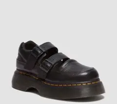 ドクターマーチン BUZZ メリージェーン シューズ シボ革 厚底 黒