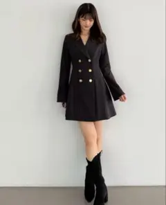 MERCURYDUO 2WAYフィットアンドフレアジャケットワンピース