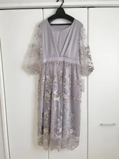 【新品】レースドレス パーティ 結婚式ワンピース 結婚式ドレス 同窓会ドレス