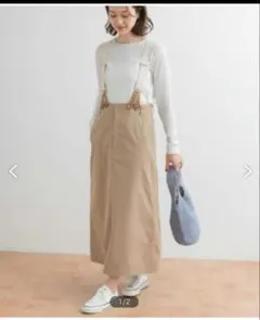 URBAN RESEARCH DOORS サスペンダートラペーズスカート