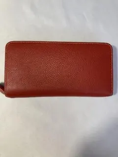 Kitamura キタムラ フレンチブルドッグ 二つ折り財布 レッド 赤 レザー