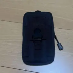 カラビナ付き スマホポーチ ブラック