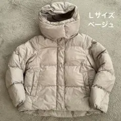 ジーユー　ヒートパデッドブルゾン　ベージュ　Ｌ
