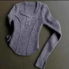 Felim fit line rib topsのサムネイル